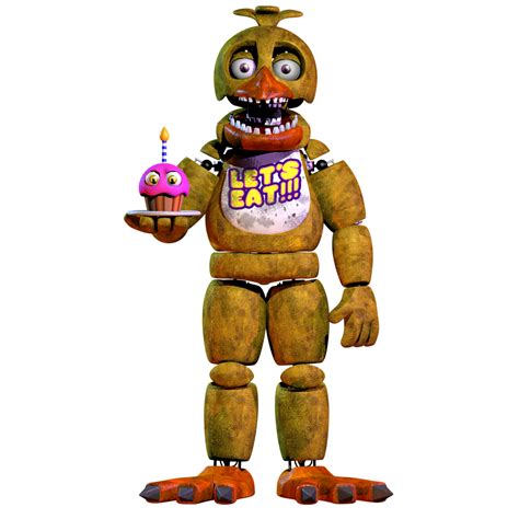 fnaf unwithered chica|fnaf unwithered freddy model.